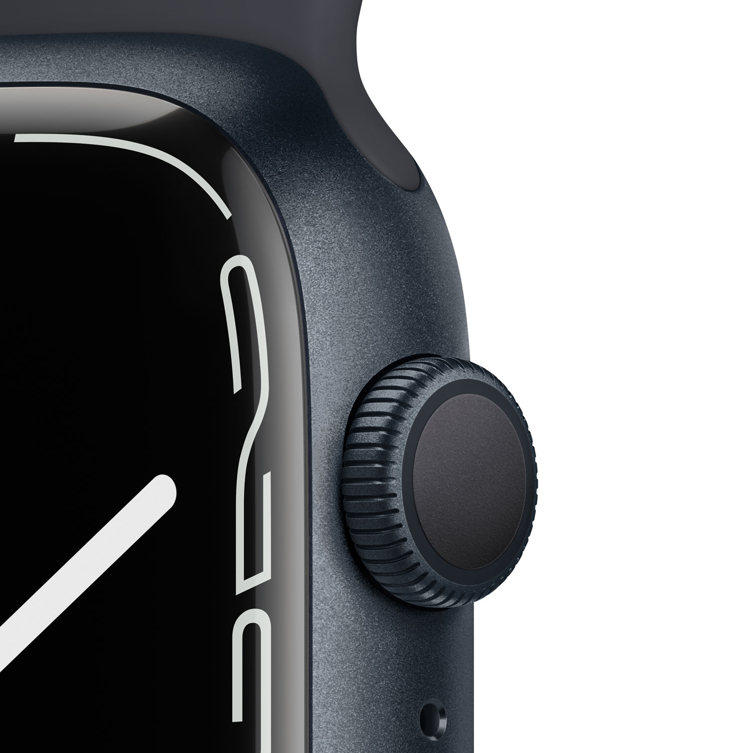 Apple Watch Series 7 (GPS) 45mm Midnight Aluminum Case with Midnight Sport Band - Image 2